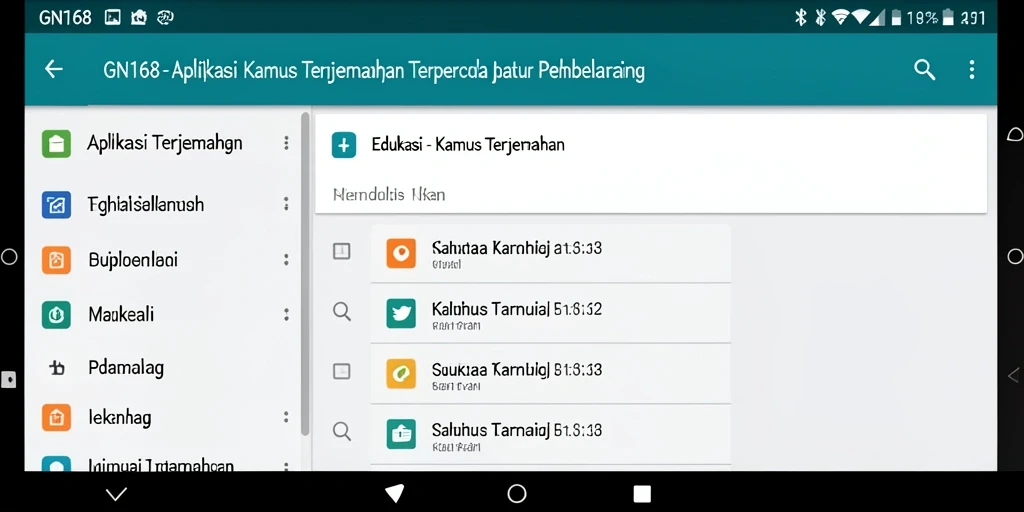 Tampilan antarmuka GN168 yang bersih dan fungsional.