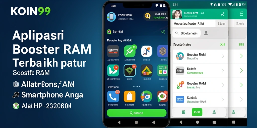 Tampilan antarmuka modern KOIN99 untuk optimasi RAM.
